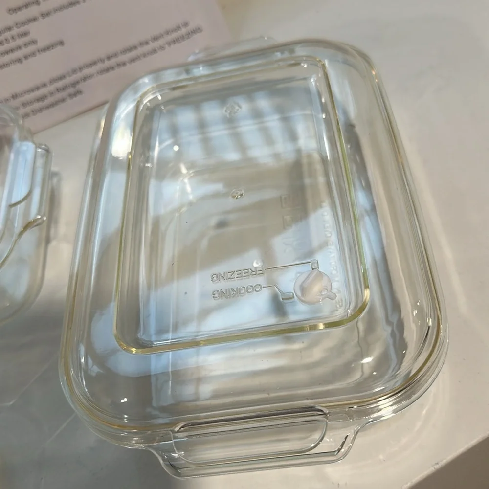 Clear Plastic Food Storage Containers for microwave food with steam vent​